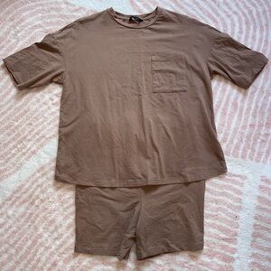 Bike short & tshirt maternity set